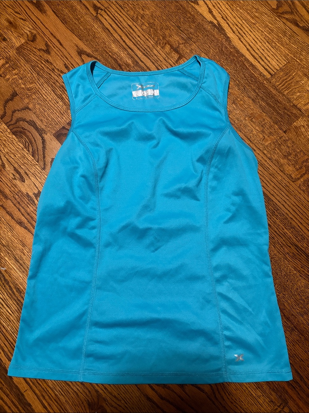 Xersion Women's Bright Turquoise Athletic Tank Top Large